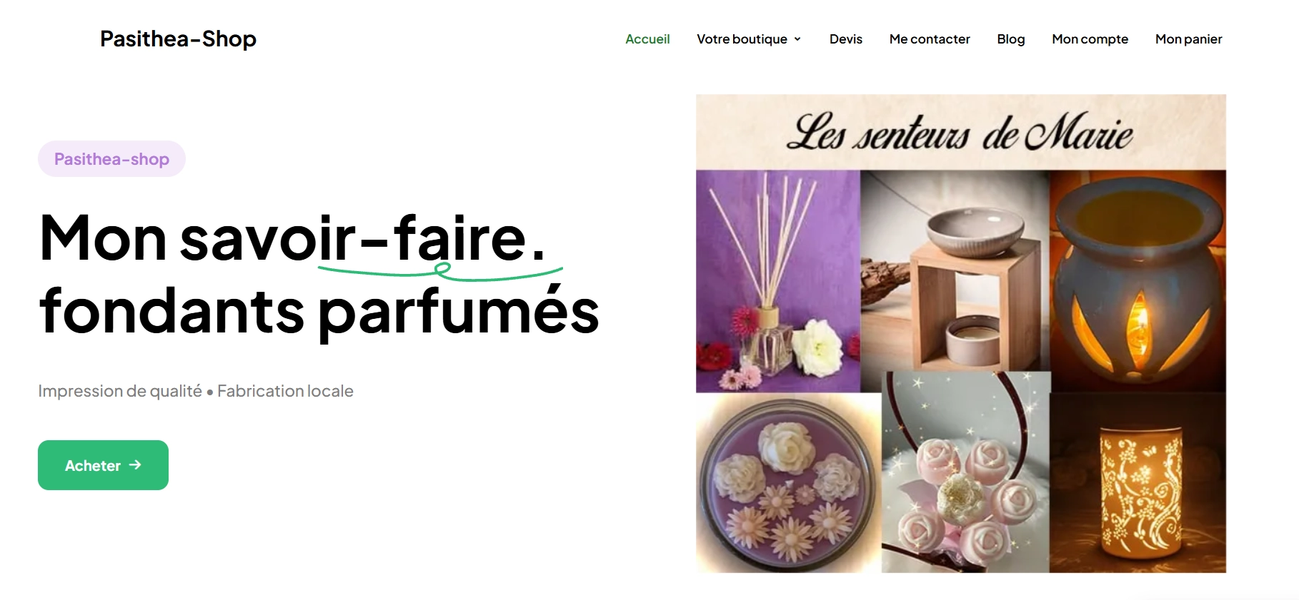 Image du projet pour Pasithea-Shop